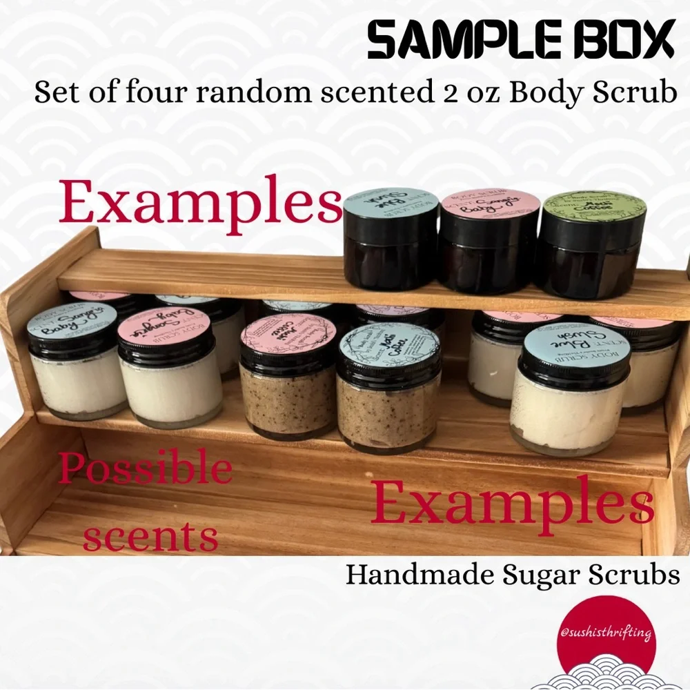 Sample Box-Handmade Sugar Scrubs